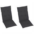 vidaXL Patio Reclining Chairs 2 pcs with Cushions Solid Acacia Wood