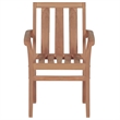vidaXL Patio Chairs 2 pcs with Cream Cushions Solid Teak Wood