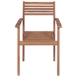 vidaXL Patio Chairs 2 pcs with Light Blue Cushions Solid Teak Wood