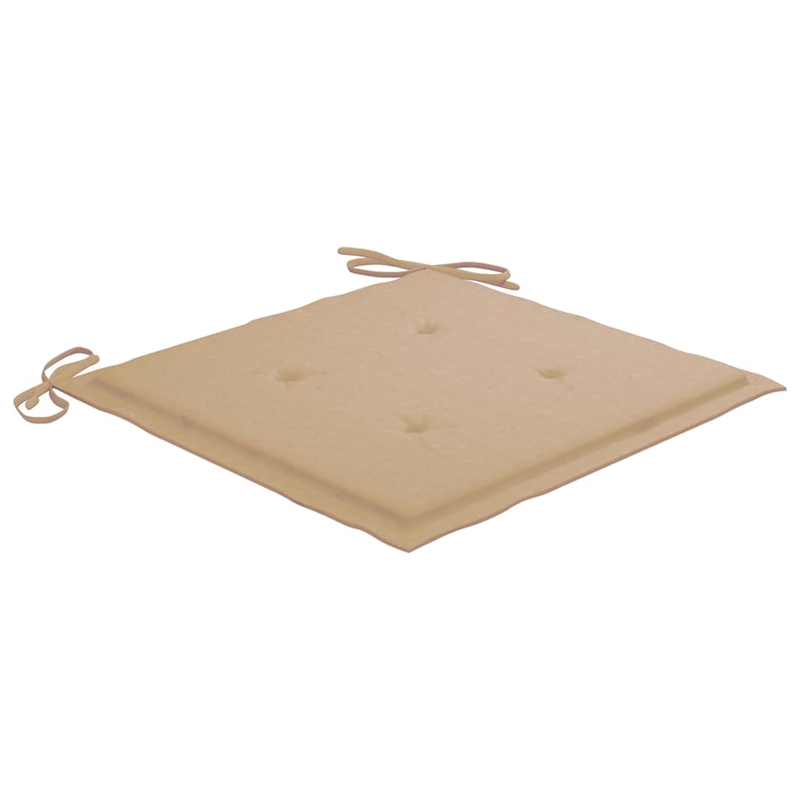 vidaXL Patio Dining Chairs 3 pcs with Cushions Solid Acacia Wood