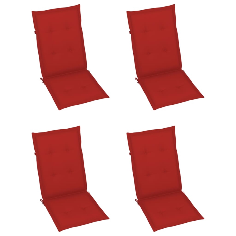 vidaXL Folding Patio Chairs 3 pcs with Cushions Solid Acacia Wood