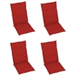 vidaXL Folding Patio Chairs 3 pcs with Cushions Solid Acacia Wood