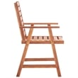 vidaXL Patio Dining Chairs 3 pcs with Cushions Solid Acacia Wood