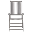 vidaXL Patio Reclining Chairs 2 pcs with Cushions Solid Acacia Wood