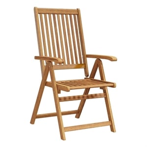 vidaXL Folding Patio Chairs 8 pcs Solid Acacia Wood