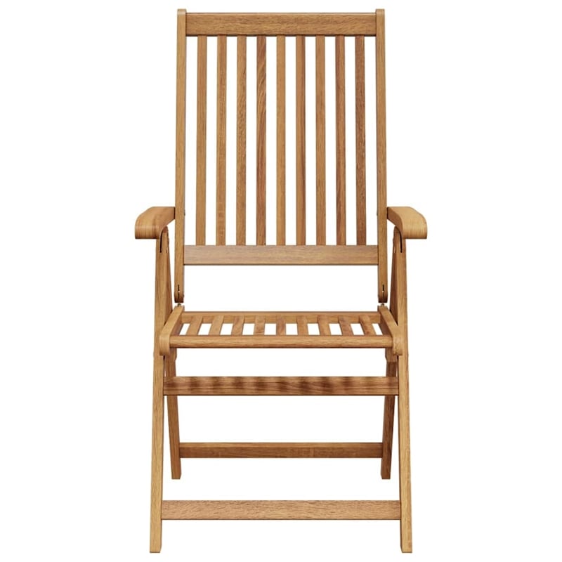 vidaXL Folding Patio Chairs 8 pcs Solid Acacia Wood