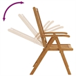vidaXL Folding Patio Chairs 8 pcs Solid Acacia Wood
