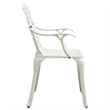vidaXL Patio Chairs 4 pcs Cast Aluminum White