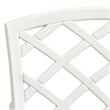 vidaXL Patio Chairs 4 pcs Cast Aluminum White