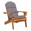 vidaXL Adirondack Patio Chair with Cushions Solid Wood Acacia