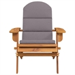 vidaXL Adirondack Patio Chair with Cushions Solid Wood Acacia