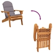 vidaXL Adirondack Patio Chair with Cushions Solid Wood Acacia