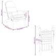 vidaXL Adirondack Patio Chair with Cushions Solid Wood Acacia
