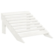 vidaXL 2-Seater Patio Adirondack Chair&Ottoman Fir Wood White