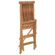vidaXL Folding Patio Chairs 8 pcs Solid Teak Wood