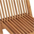 vidaXL Folding Patio Chairs 8 pcs Solid Teak Wood