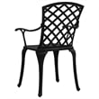 vidaXL Patio Chairs 2 pcs Cast Aluminum Black
