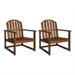 vidaXL Patio Sofa Chairs 2 pcs Solid Acacia Wood