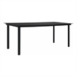 vidaXL Patio Dining Table Black 74.8