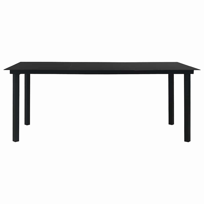vidaXL Patio Dining Table Black 74.8
