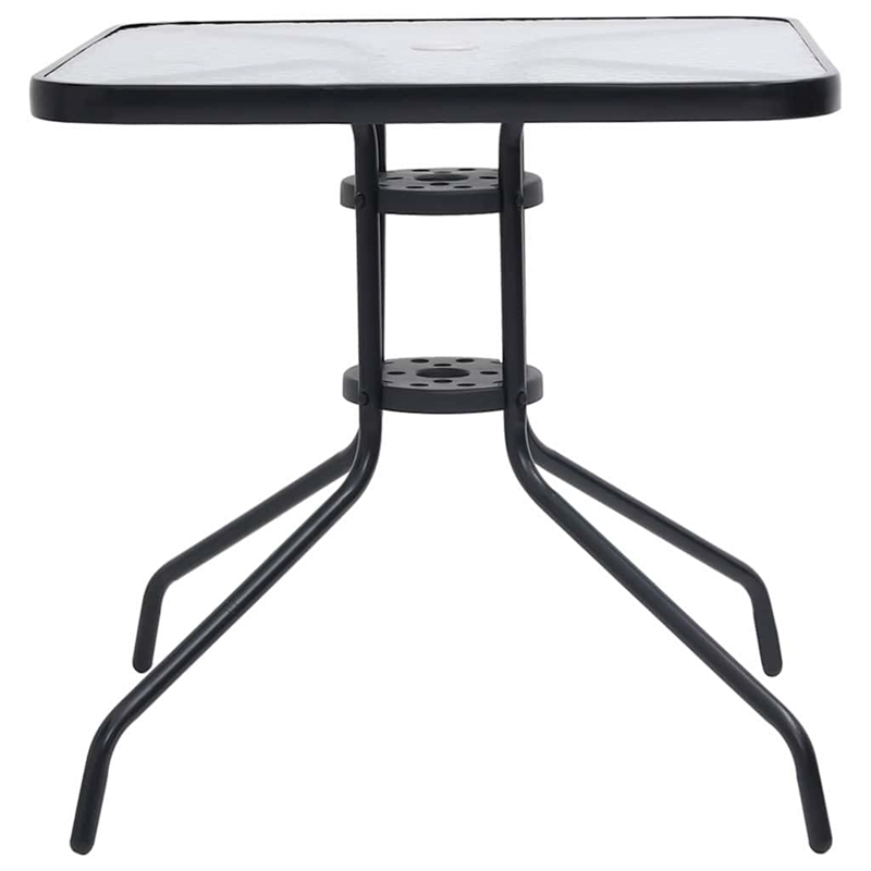vidaXL Patio Table Black 27.6