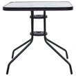 vidaXL Patio Table Black 27.6