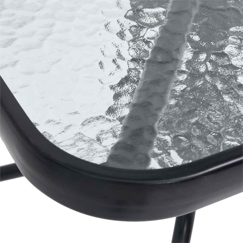 vidaXL Patio Table Black 27.6