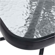 vidaXL Patio Table Black 27.6