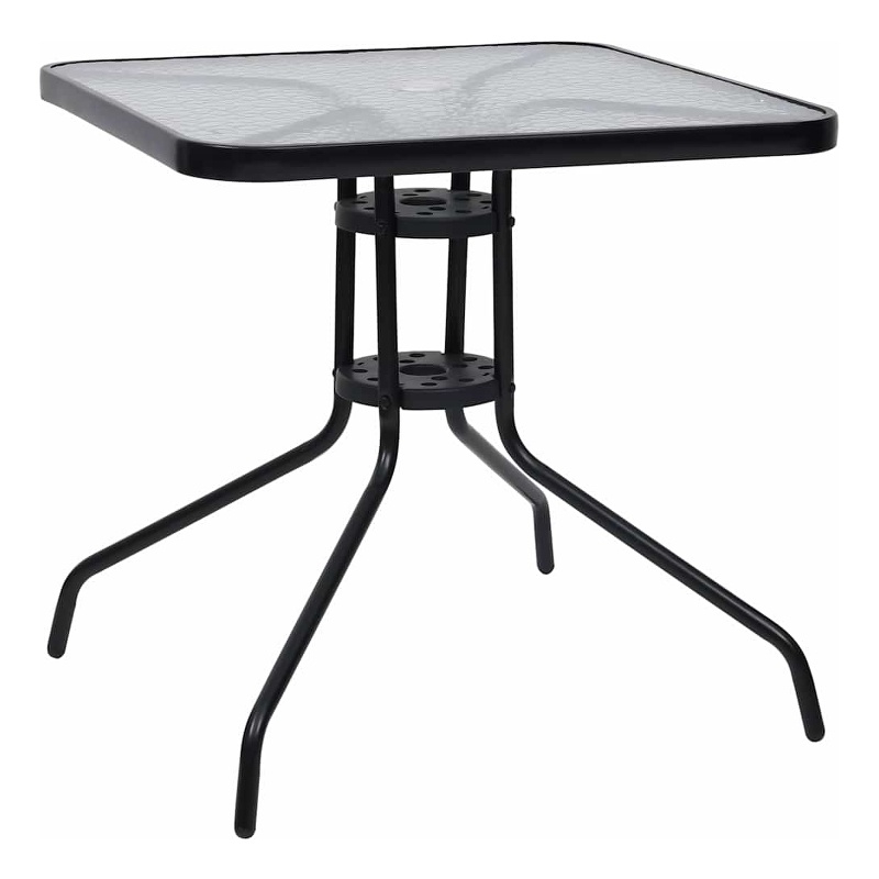 vidaXL Patio Table Black 27.6