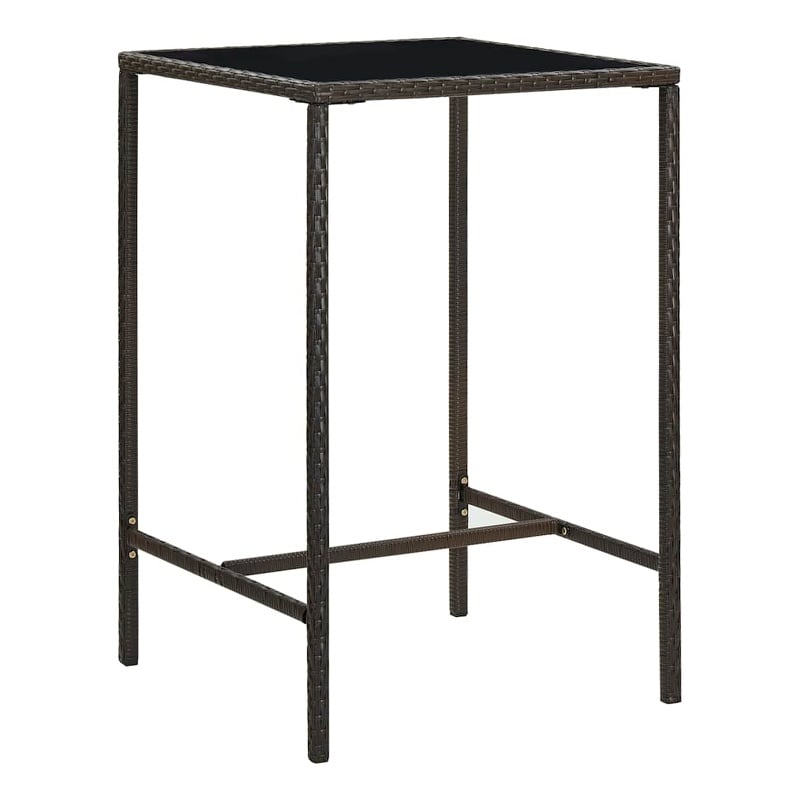 vidaXL Patio Bar Table Brown 27.6