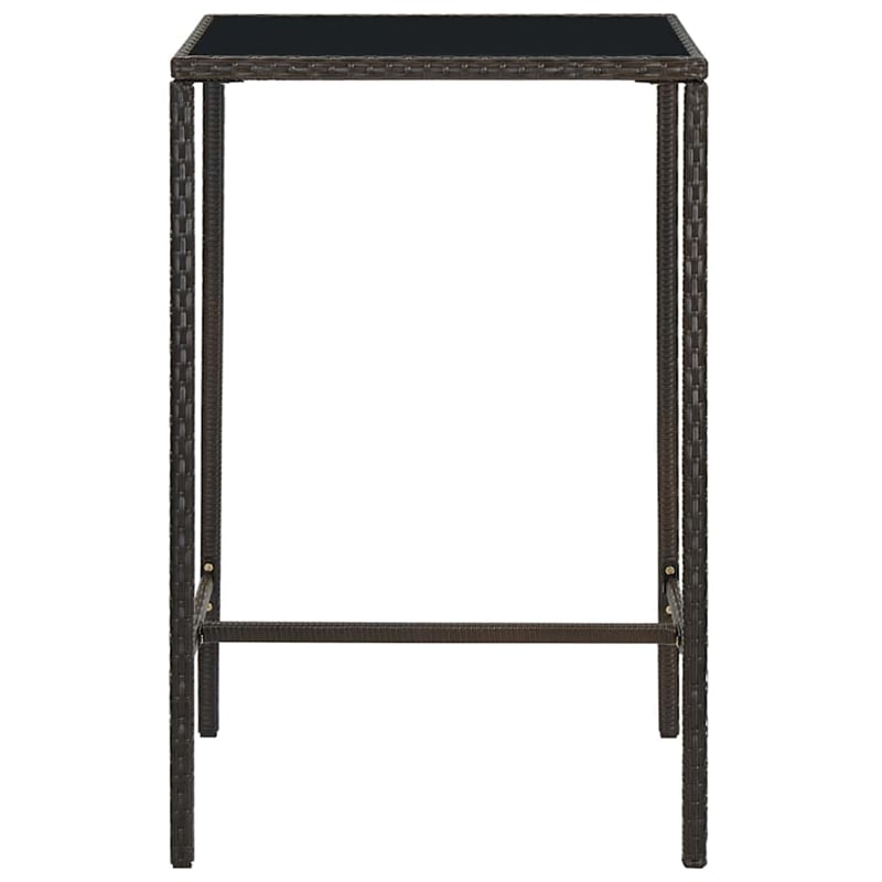 vidaXL Patio Bar Table Brown 27.6