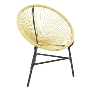 vidaXL Patio Acapulco Chair Poly Rattan Beige