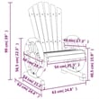vidaXL Patio Adirondack Chair Solid Wood Fir
