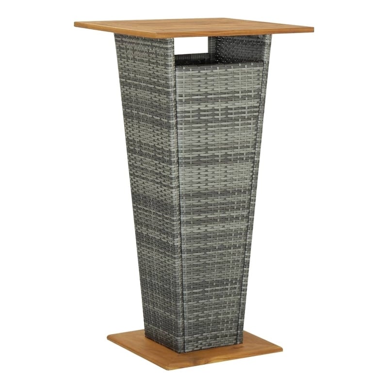 vidaXL Bar Table Gray 23.6