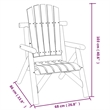 vidaXL Patio Chair 26.8