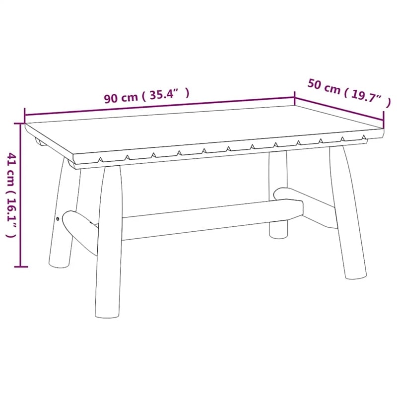 vidaXL Coffee Table 35.4