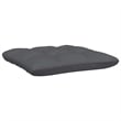 vidaXL 2-Seater Patio Sofa with Cushions Black Solid Pinewood