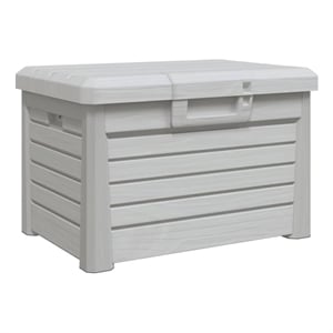 vidaXL Outdoor Cushion Box Grey 73x50.5x46.5 cm Polypropylene
