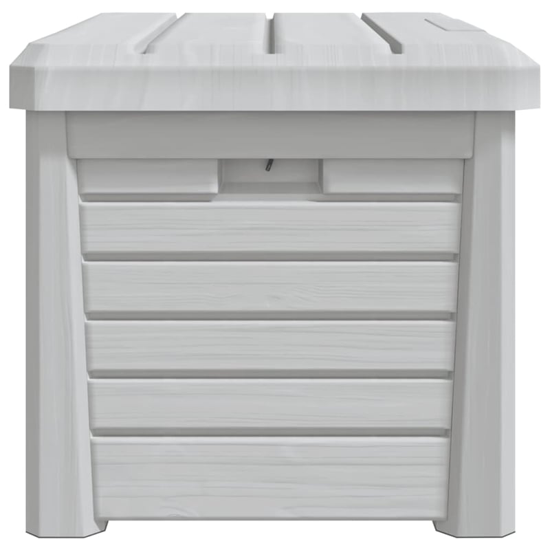 vidaXL Outdoor Cushion Box Grey 73x50.5x46.5 cm Polypropylene