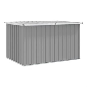 vidaXL Patio Storage Box Gray 58.7&quotx39&quotx36.6