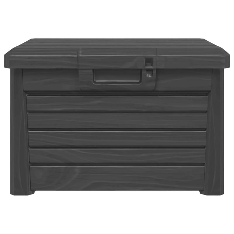 vidaXL Outdoor Cushion Box Anthracite 73x50.5x46.5 cm Polypropylene