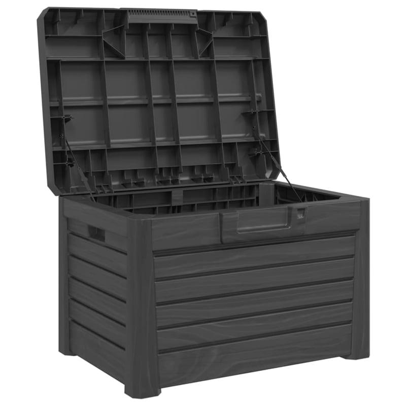 vidaXL Outdoor Cushion Box Anthracite 73x50.5x46.5 cm Polypropylene