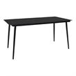 vidaXL Patio Dining Table Black 59.1