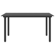 vidaXL Patio Dining Table Black 59.1