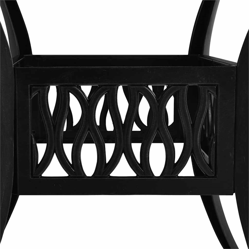 vidaXL Patio Table Black 35.4