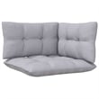 vidaXL 2-Seater Patio Sofa with Gray Cushions Solid Pinewood