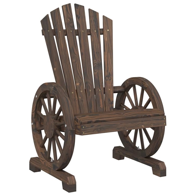 vidaXL Patio Adirondack Chairs 4 pcs Solid Wood Fir