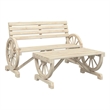 vidaXL 2 Piece Patio Lounge Set Solid Wood Fir