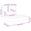 vidaXL 2 Piece Patio Lounge Set with Cream White Cushions Acacia Wood