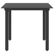 vidaXL Patio Dining Table Black 31.5